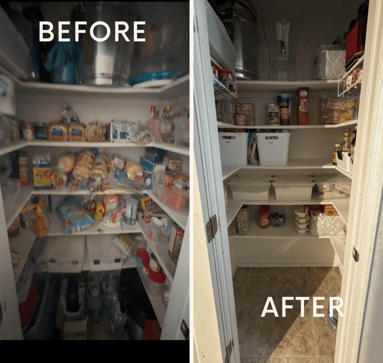 Pantry Reset pantry organization