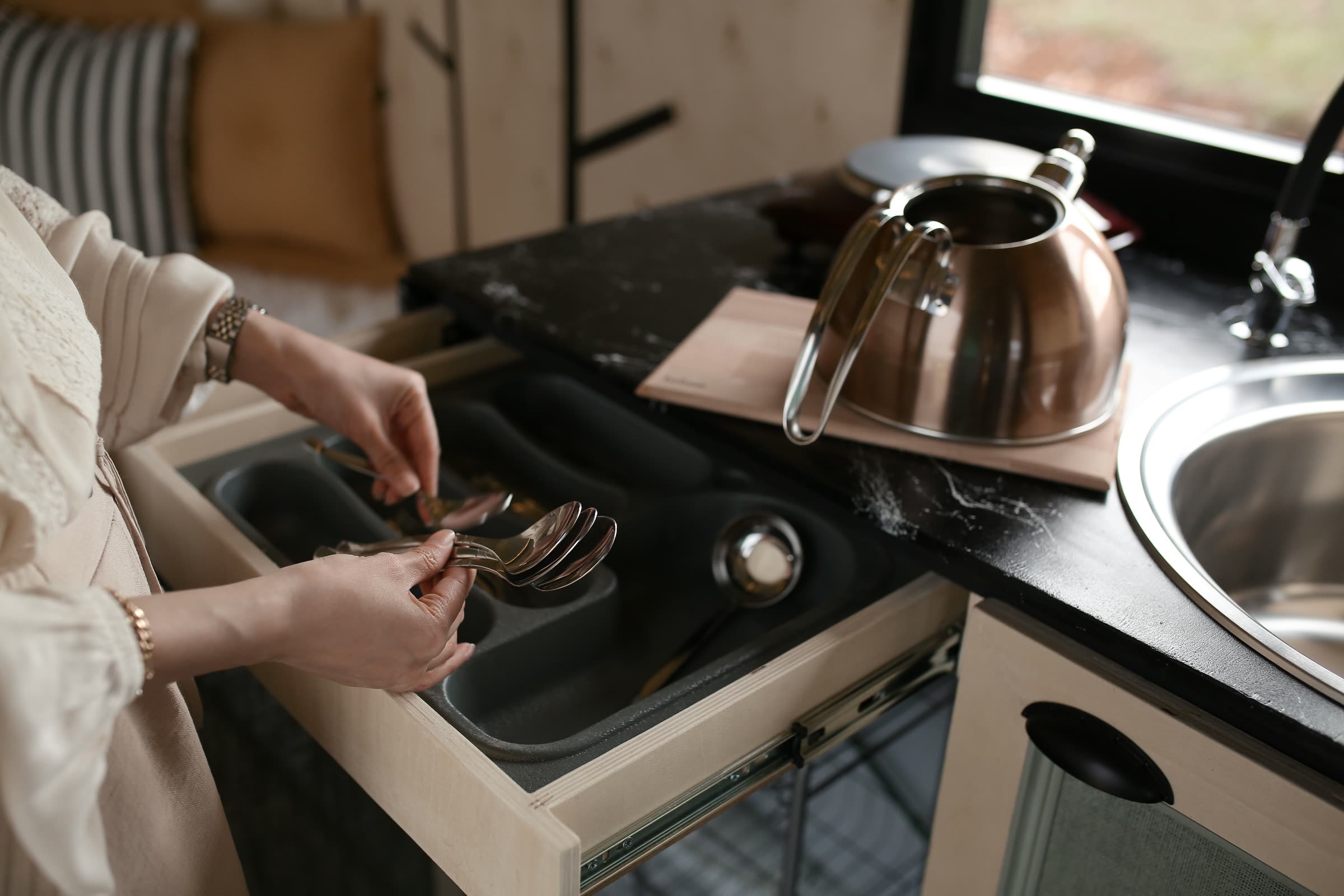 Organized kitchen storage