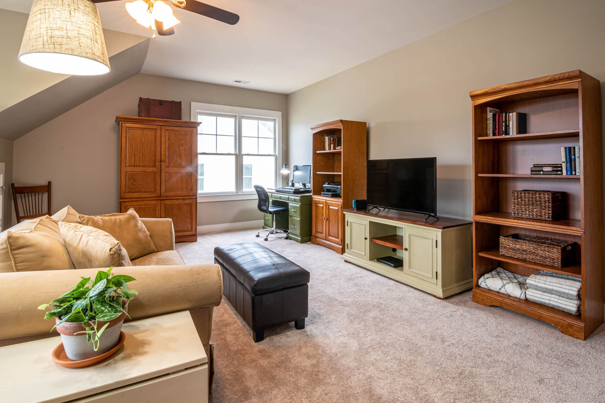 An organized space in a client's home